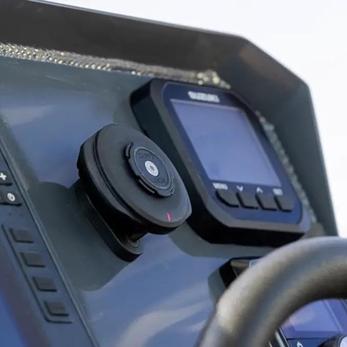 Quad Lock 12V-24V Waterproof Wireless Charging Head - Hardwired, IP67 Rated, Fast Charging, Secure Phone Mount
