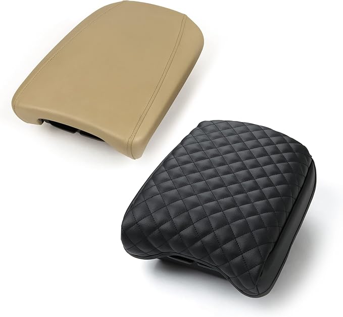 KMMOTORS MDX(2014~2020) Center Console Cover, Armrest Cushion, Vegan Leather, Car Accessories, Car Gadgets (MDX 2014~2020, Black)