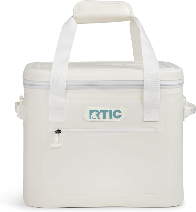 RTIC Ultra-Tough Soft Cooler 30 Can, Insulated Bag Portable Ice Chest Box for Lunch, Beach, Drink, Beverage, Travel, Camping, Picnic, Car, Trips, Floating Cooler Leak-Proof with Zipper