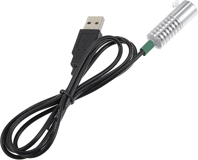 ACROPIX 3mm 0.12" 2W LED Aluminum Light Source Illuminator Decoration USB LED Light for Car DIY Green - Pack of 1