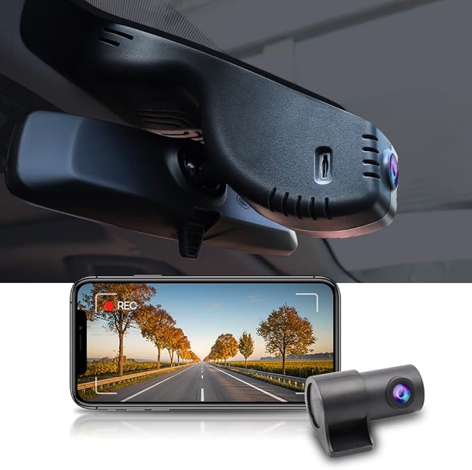 Fitcamx Front 4K+Rear 1080P Dash Cam Adapts for BMW 3 4 Series M3 M4 2020-2024 (Model A) 330i 330e M340i 430i Xdrie M440i, OEM Factory Look, Dual Loop Recording, WiFi & APP, G-Sensor, 128GB Card
