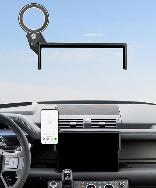 Car Phone Holder for Land Rover Defender 2022 2023 2024 2025 Accessories Apply to 11.4 Inch Touch Screen Fixed Clip Magnetic Cell Phone Mount Hands-Free 360 Degree Rotation