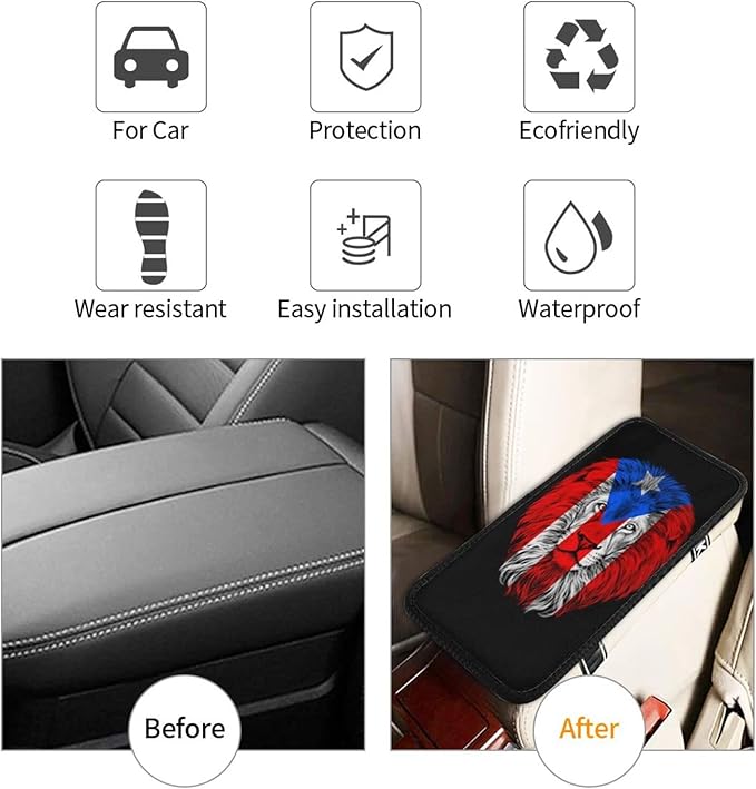 DARLEKS Car Armrest Cushion Auto Center Console Cover Pad Car Handrail Box Universal Decoration Mat