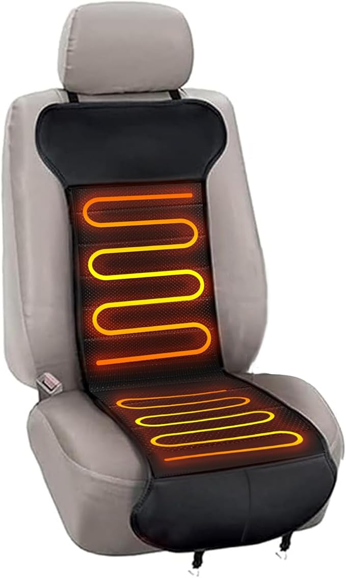 Leather Seat Pad,Universal Seat Cushion, Comfortable Seat Cover with Full Back Support in Winter Office seat Cushion with Non Slip Bottom