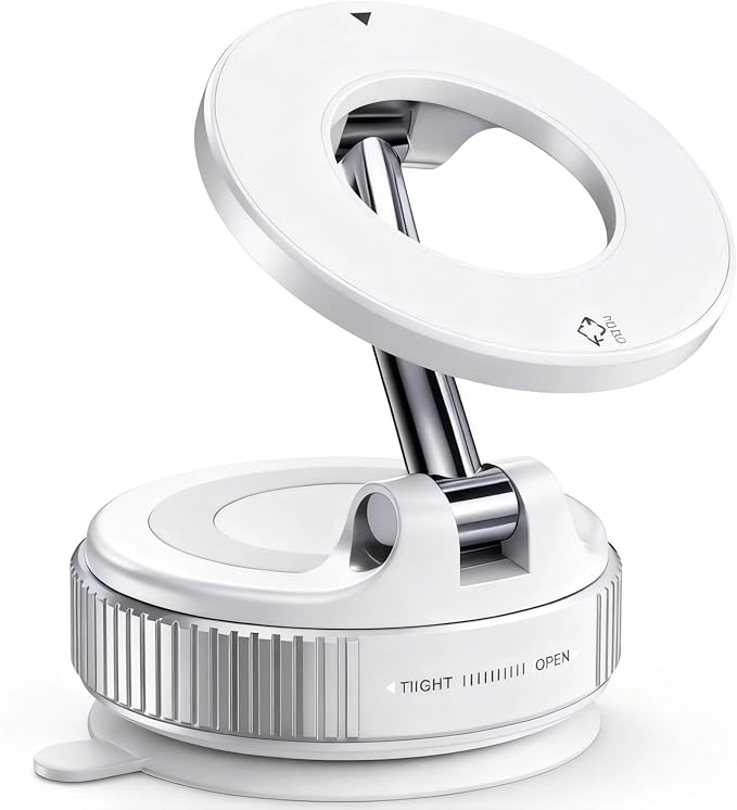 Car Phone Holder 2026 Upgraded, 360° Adjustable Magsafe Car Mount Holder[98 LBS Strongest Suction] Dashboard Windshield Vacuum Magnetic Phone Holder for Your Car fit iPhone & Android