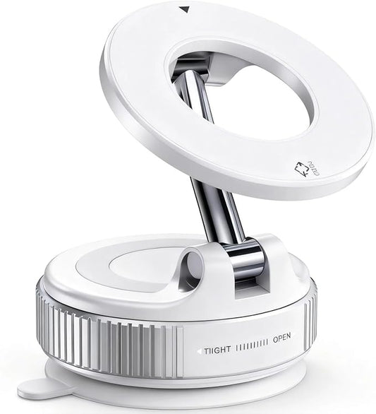 Car Phone Holder 2026 Upgraded, 360° Adjustable Magsafe Car Mount Holder[98 LBS Strongest Suction] Dashboard Windshield Vacuum Magnetic Phone Holder for Your Car fit iPhone & Android