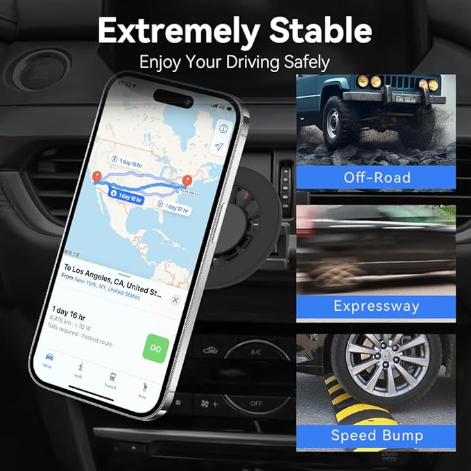 CLEC Fits for Magsafe Car Phone Holder Mount for 2015-2017 Mazda 6 Magnetic Phone Holder Adjustable for Car Vent for iPhone 17/6/15/14/13/12 Series Magsafe Case All Phones