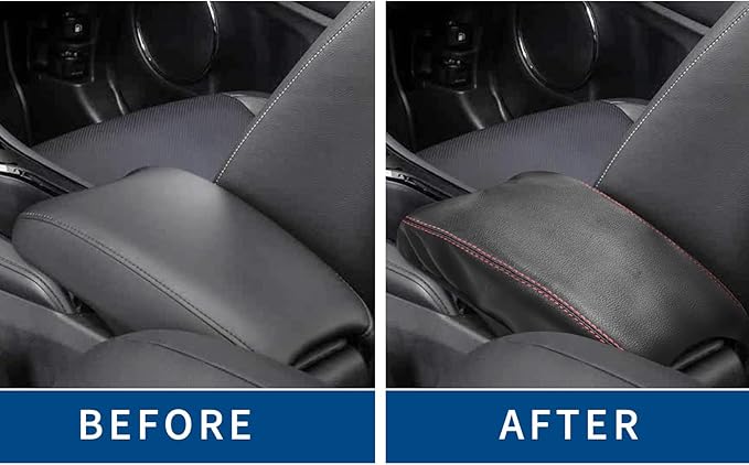 Compatible with Center Console Armrest Cover for Honda HRV 2016 2017 2018 2019 2020 2021 2022 Leather Arm Rest Storage Box Lids Cushion Protector Pad