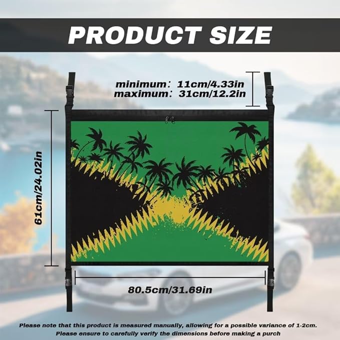 Jamaican Tree Car Roof Storage Bag Car Organizer for Car Seat Multi-Purpose Car Bag Storage Box Organizer Pouch Pocket Can Hold Mobile Phone, Wallet, Glasses