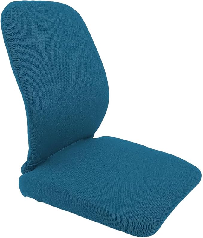McCarty's SacroEase MSE4-TURQUOISE – Black Lumbar Back Support Car Seat Cushion with Turquoise Colored Cover – Black Sacro Wedge Lumbar Support for Car Seat use - 16 in. x 15 in. x 19 in. in.