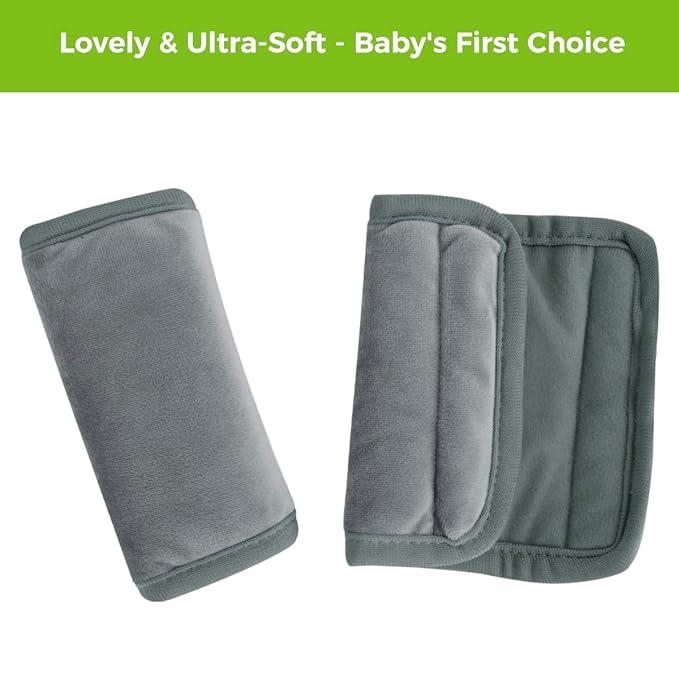 COOLBEBE Car Seat Straps Shoulder Pads for Baby Kids, Super Soft Seat Belt Covers for All Car Seats/Pushchair/Stroller/High Chair