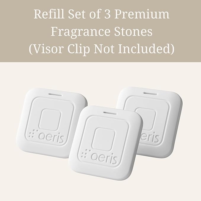 Aeris Car Fragrance Refill Kit - Includes 3 Pack Refill Scent Stones (Sky Essence (3 Pack Refill Kit))