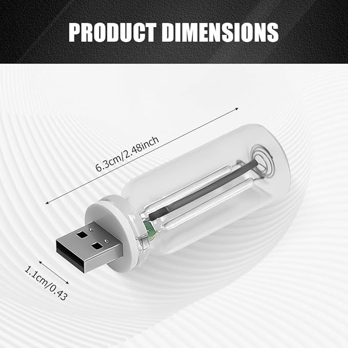 USB LED Car Interior Atmosphere Light, Auto Interior Lights, Plug-in USB Automotive Light, Universal Portable Auto Ambient Lighting Kit Car Accessories for Cars, Bedroom, Hallway (Blue)