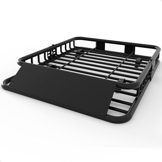 Garvee Universal Roof Rack Cargo Carrier Basket, 200 Lbs Capacity Rooftop Cargo Rack, Car Top Luggage Holder Basket Heavy Duty for SUVs, Trucks, Vehicles