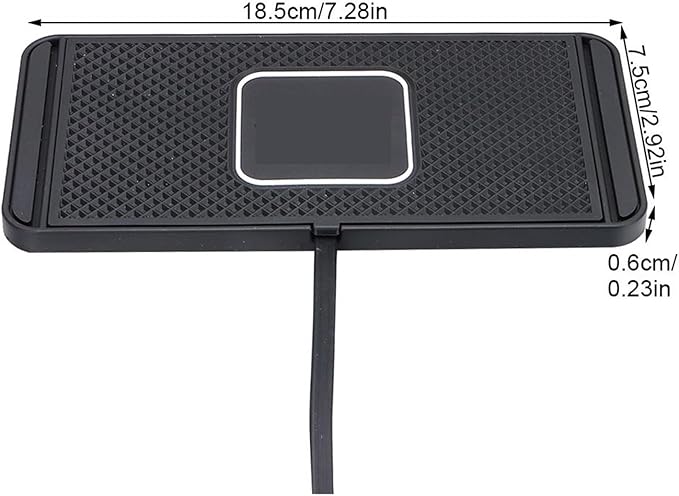 Phone Holder Charger Mat Silicone Mat Non Slip Pad Holder Car Wireless Non Slip Charger Practical