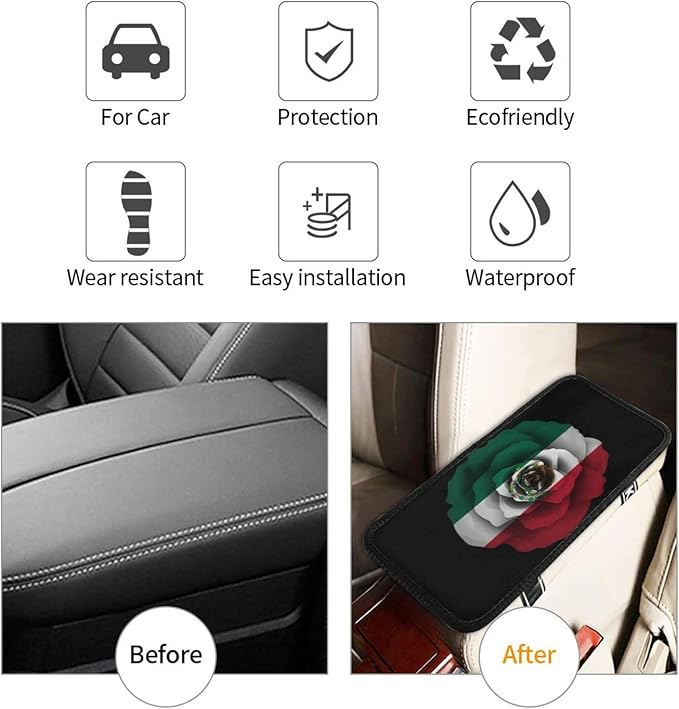 DARLEKS Car Armrest Cushion Auto Center Console Cover Pad Car Handrail Box Universal Decoration Mat