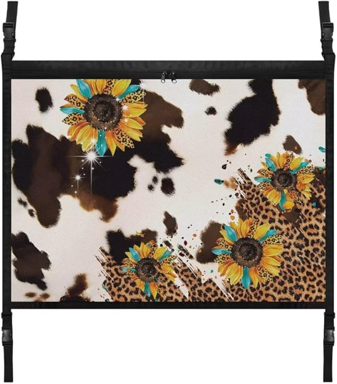 Sunflower Brown Spot Car Roof Storage Bag Car Roof Seat Organizer Multi-Purpose Car Bag Storage Box Organizer Pouch Pocket One Size Car Travel Accessories Suitable for Cars, SUVs