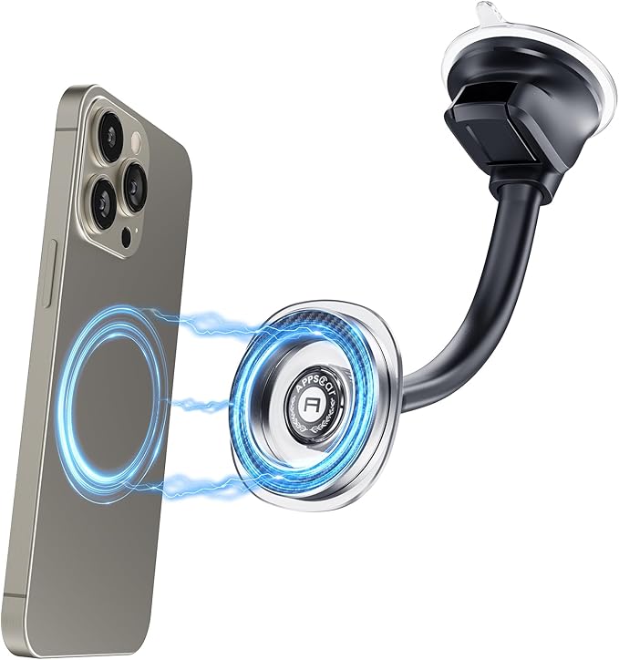 APPS2Car for Magsafe Car Mount, Magnetic Car Phone Holder Mount Fit for iPhone 17/16/15/14/13/12 Series/Magsafe Case