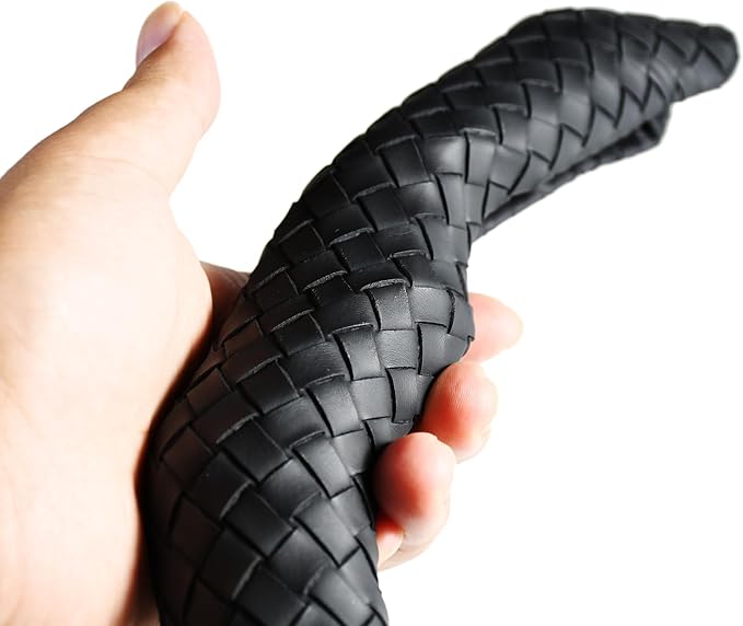 Quick Install Braided Pattern Nappa Leather Steering Wheel Grips,Woven Texture Car Steering Wheel Cover,for Women,for 14 to 15.5 inches Sedan Coupe SUV
