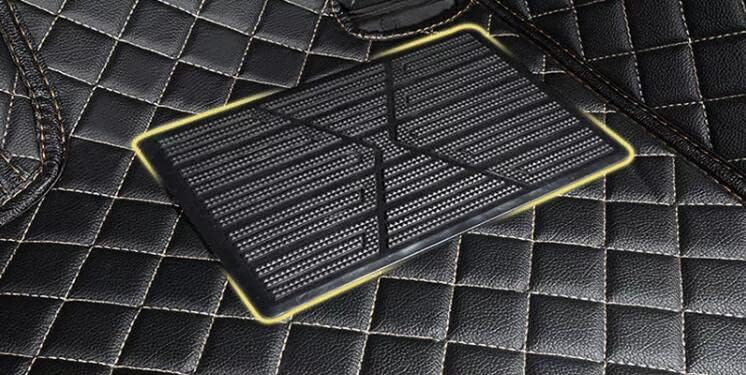 Custom All-Weather Protection Leather Car Floor Mats for Cars Sedan SUV Sports Car Waterproof Floor Mat (3D Black)