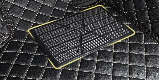 Custom Floor Mats for Cars fit 95% Sedan SUV Sports Car Full Coverage All Weather Men Women Pads Protection Non-Slip Leather Floor Liners (red Horizontal Stripes)