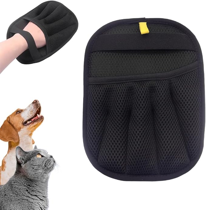 Pet Hair Removal Glove, 2025 Upgrade Pet Hair Remover Electrostatic Gloves, Pet Hair Removal Tool Pet Hair Remover Mitt, Reusable Cat Grooming Gloves for Dogs, Cats, Furniture & Clothes (1 Pack)