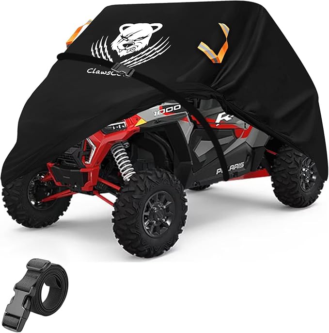 UTV Cover 2-3 Seaters Waterproof Outdoor,Side by Side Cover,Thickened 420D Oxford Cloth All Weather Protection,Compatible with Polaris Ranger RZR Can-am Defender Kawasaki Mule Honda Pioneer,130x58x73