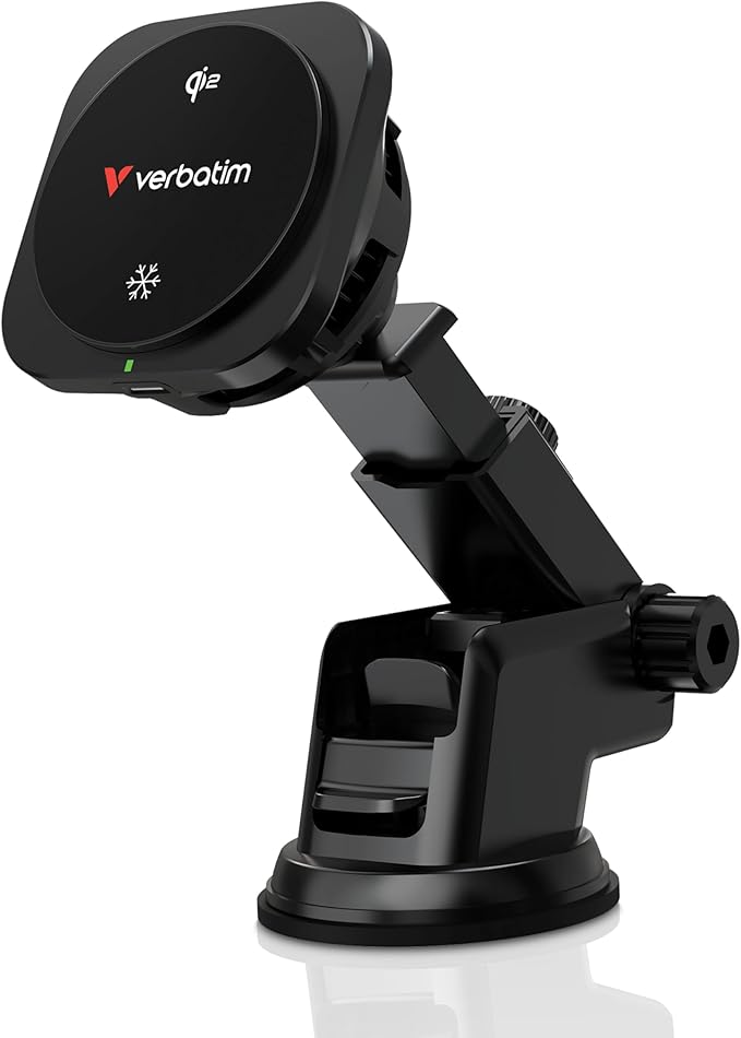 Verbatim Charge 'n’ Drive Qi2 Magnetic Wireless Car Charger