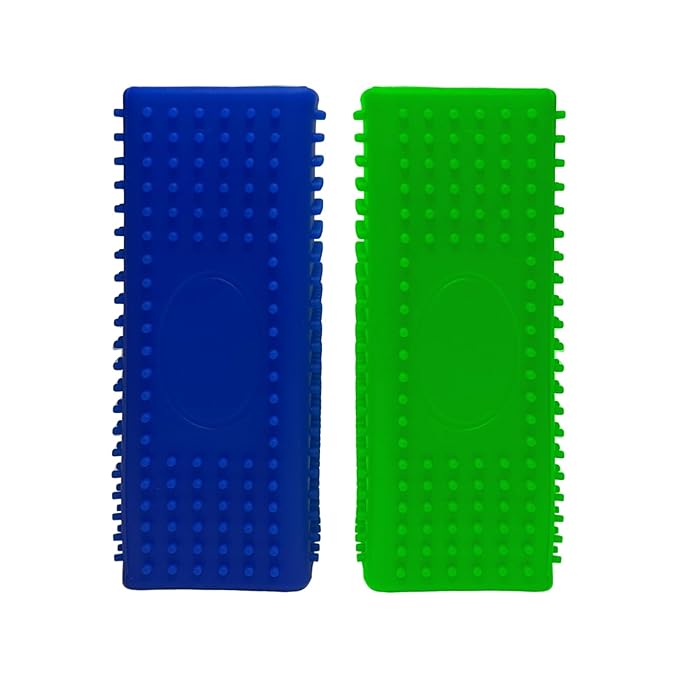 2pcs Pet Hair Remover, Dog Cat Block Roller Cleaner, Car Carpet Cleaner Brush for Small Animals, Pet Hair Removal Tool for Interior, Furniture, Sofa, Car Seat (Blue+Green)