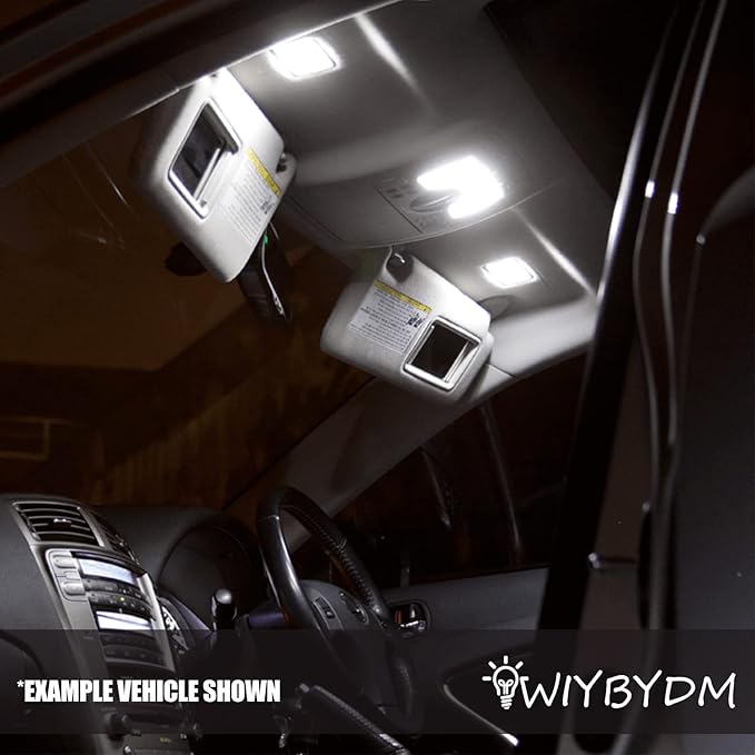LED Interior Lights Bulb Kit for Hyundai Santa Fe 2013 2014 2015 2016 2017 2018 2019 2020 Map Dome Vanity Mirror Trunk License Plate Tag Lights Interior Bulbs + Install Tool Guide
