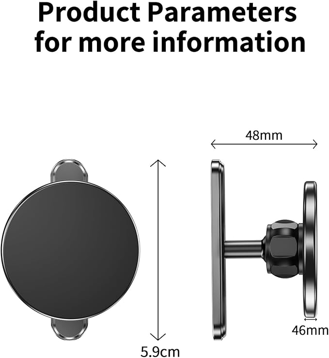 NB+ Magnetic Golf Cart Phone Holder – Strong N52 Magnet Mount for iPhone 16 15 14 13 12 MagSafe, 360° Rotation, No Installation – Golf Accessories for EZGO, Club Car, Gift for Golfers Men Women