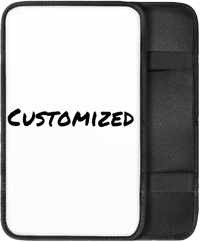 Customized Car Armrest Pads Car Armrest Cushion Arm Rest Covering Car Middle Console Covers Non Slip for Truck Auto SUV Car Accessories