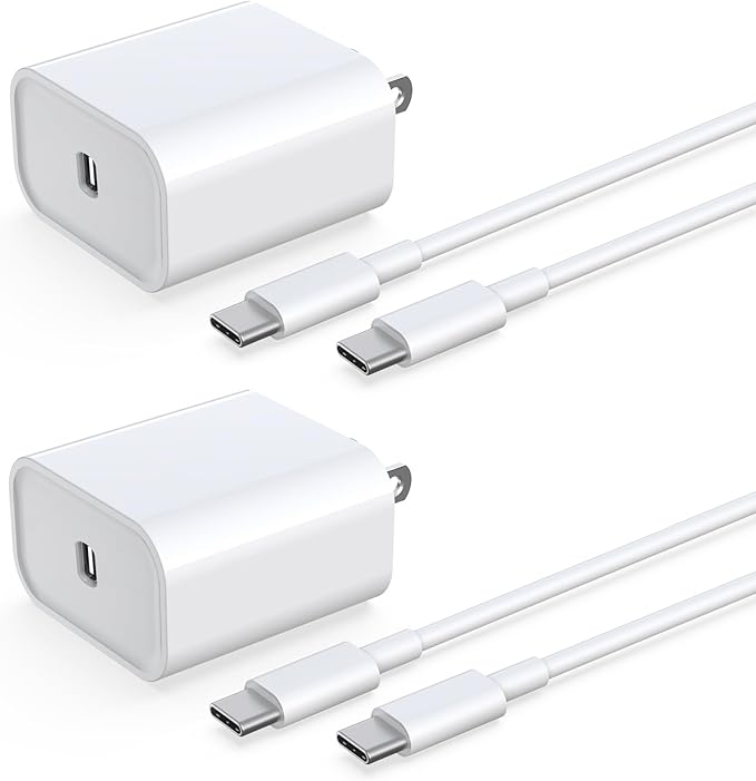 iPhone 17 16 15 Charger Fast Charging [2Pack] 33W Type-c Wall Charger Fast Charger Block with 6FT USB C to USB-C Cable for iPhone 17/17 Air/17 Pro Max/16/16 Plus/16 Pro Max/15 Pro Max/iPad Pro