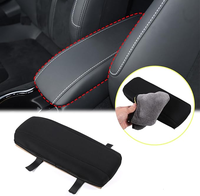 Center Console Armrest Seat Box Cover Compatible with Lotus Emira 2022-2024, Cushion Lid Protector Pad Anti-Scratch Interior Accessories