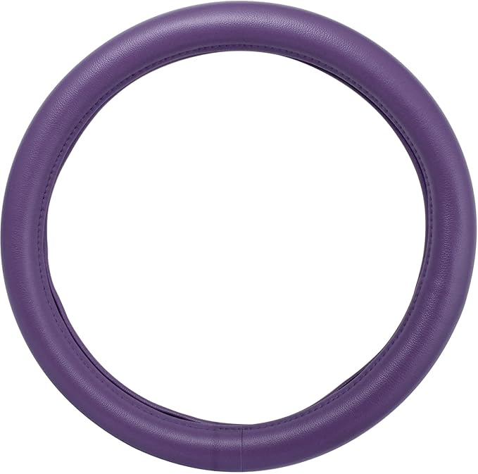 GG Grand General 54069 18 inches Deluxe Steering Wheel Cover Full Purple with Purple Stitching