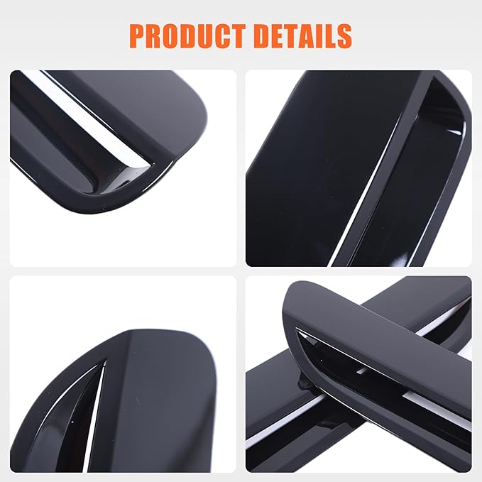 Car Engine Hood Air Outlet Vent Cover Trim Compatible with Pontiac G8 08-09/Holden Commodore 06-12 Car Front Engine Hood Vent Air Flow Intake Body Moulding Protection Cover decoration (Piano Black)