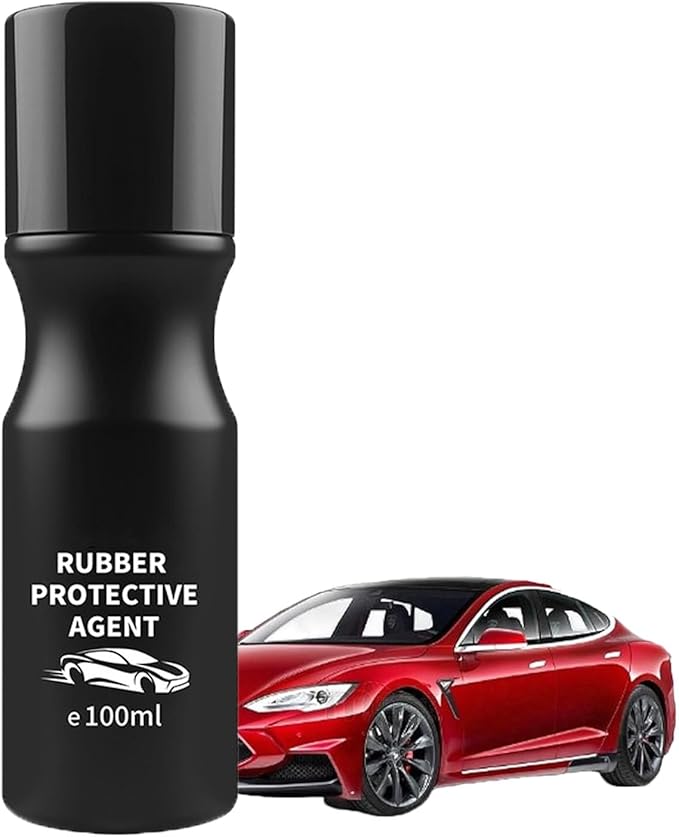 Car Rubber Seal Protectant - Gummi Pflege, Car Door Rubber Seal Protectant Strip Lubrication, Black Plastic Car Trim Restorer, Window Track Lubricant, Use on Car Door, Window, Trunk Seals (1)