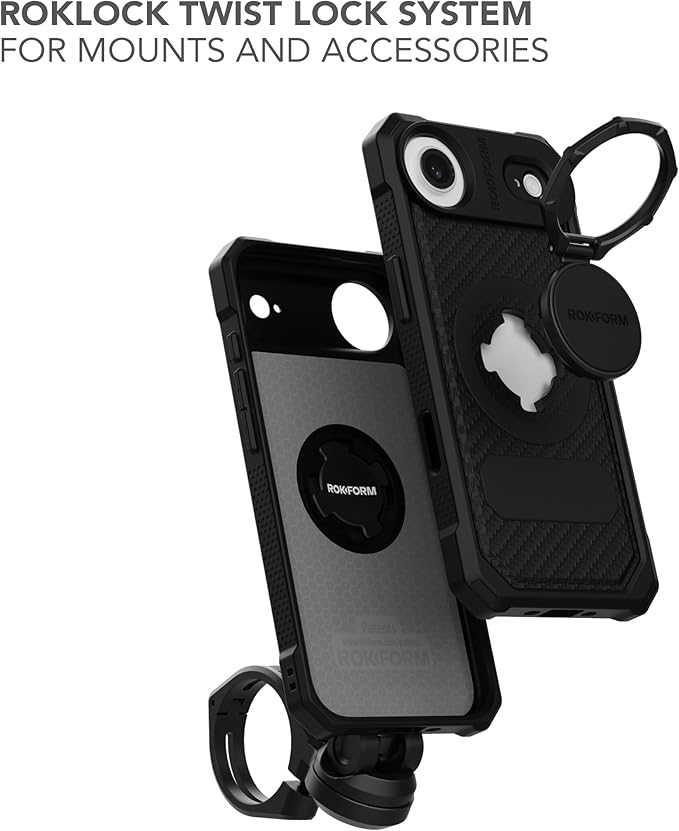Rokform Rugged Case Compatible with iPhone 17 Air, Magnetic Cover (Black)