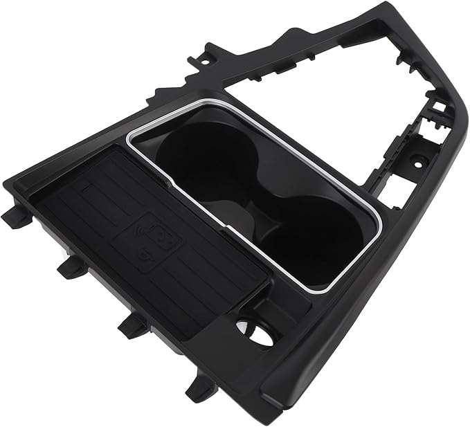 15W Car Wireless Charger Center Console Fast Charge Pad Fit for 3 Series F30 F31 F35 2013 to 2019 Cup Holder Phone Tray Rugged ABS Charging Dock Replacement Interior Accessory