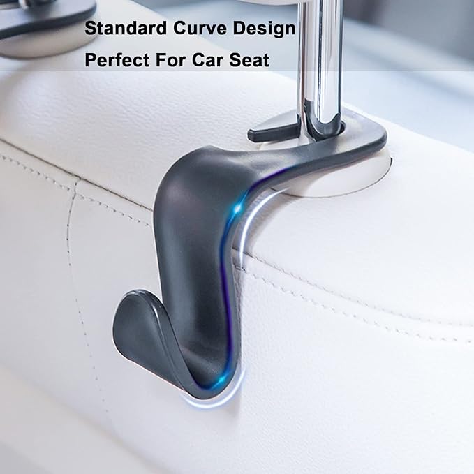 Car Seat Headrest Hook 8Pack Vehicle Bag Hooks Seat Hook Backseat Headrest Hangers Storage for Purses,Grocery Bags,Coats,Car Water Bottle Hook