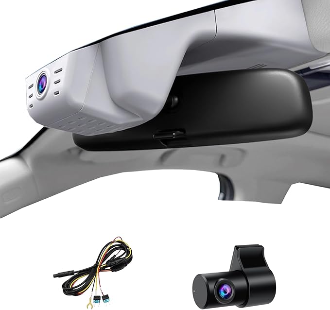 Front 4K +Rear 1080P Dash Cam for Honda CRV 2023 2024 2025 2026 Sport Touring EX EX-L Hybrid (Gen6), Dual Dashcam for CR-V, OEM Look, WiFi & APP, G-Sensor, Parking Monitor, 128GB Card-Grey