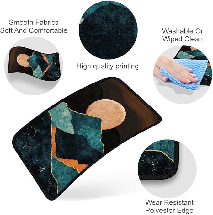 1pc Center Console Armrest Cover Pad 12.6x7.5 inch Sunset Neoprene Car Armrest Cushion Waterproof Armrests Seat Box Cover Protector for Universal Cars Vehicles SUVs