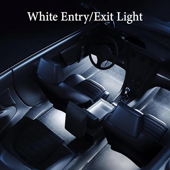 VAIS Technology Interior LED Car Lights with App & CarPlay Control and RGB Color Change - Fiber Optics Based Design, 6 Light Outputs, Waterproof and 3-Year Warranty