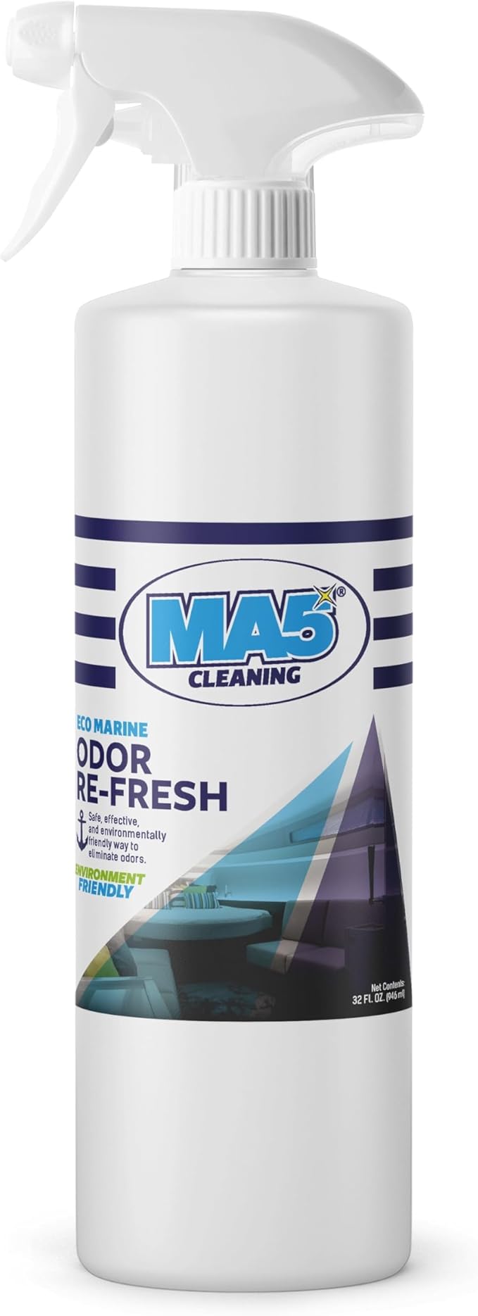 MA5x Eco-Marine Odor Re-Fresh | Odor Eliminator for Boats | Environment Friendly | Concentrate Formula