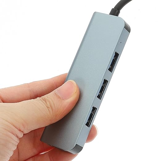 High-Speed USB Hub Expander for Laptop Computer Multiple USB Adapter for Keyboard Mouse Printer and External Drives Plug and Use Data Splitter