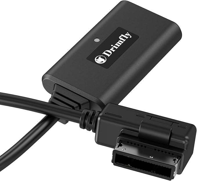 Bluetooth Car kit for Mercedes-Benz,Media Interface AUX Wireless Adator,Compatible with iPhone Android Smartphones,Works with Mercedes Equipped with MMI Rectangular Socket ONLY