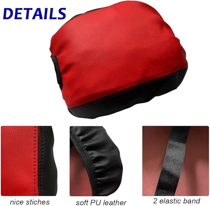 DEYTOP Center Console Cover for Jeep Wrangler JL JLU 2026 2018-2025 Armrest Cover for Jeep Gladiator JT 2020-2026 Car Cushion Protector Pad for 2023 JL&JT (NOT for JK/JKU)(Red with Red Stitches)