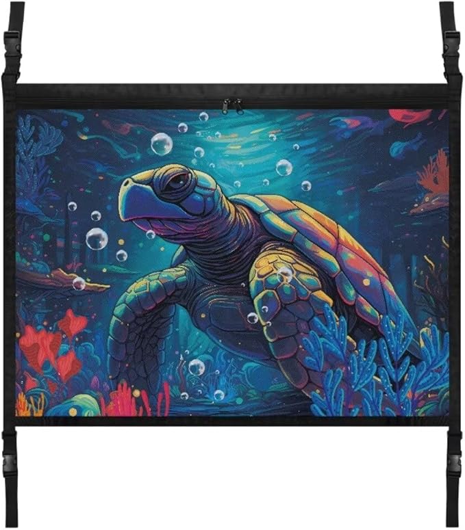 Turtle Seagrass Car Roof Storage Bag Car Seat Organizer Roof Storage Premium Car Seat Organizer One Size Inner Car Accessories