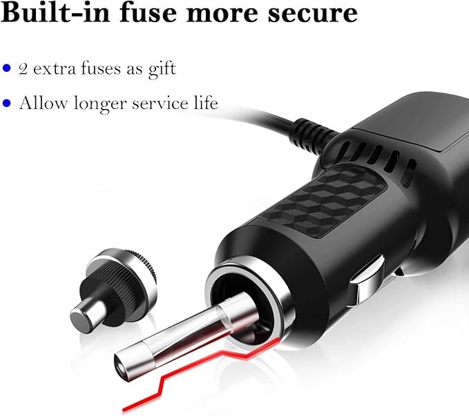 Car Charger for Garmin Nuvi, Garmin GPS Charger Cable,Mini USB Power Cord Cable Dual Port USB Vehicle Power Charging Cable Cord for Garmi Nuvi C255 Dashcam