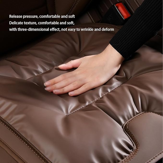 Car Seat Cushion,Personalized Lumbar Support Cushion (White,Single Seat Cushion)